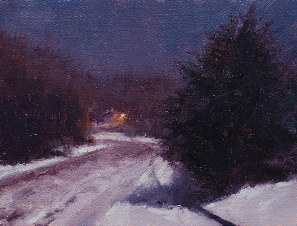 JANUARY MOONLIGHT Marc R Hanson Oil on linen 9 12 23cm 30cm When I judge - photo 8