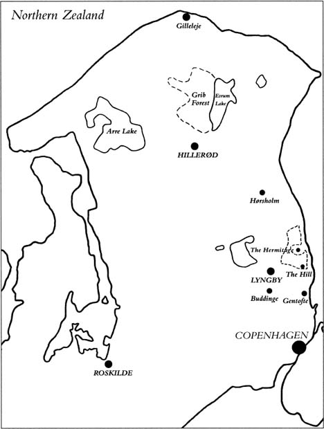 Map 2 Northern Zealand Map 3 Denmark PREFACE BISHOP MARTENSEN was in - photo 4