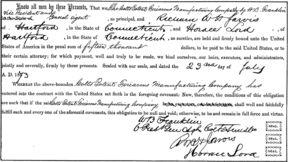 End of page 2 of the Original Contract General Custer and his Indian Scouts - photo 8