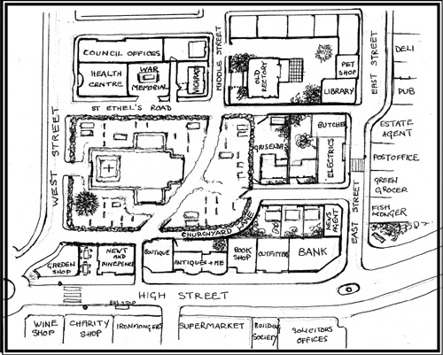 Plan of Parsons Haver as drawn by Regina Sheldon for the assistance of - photo 3