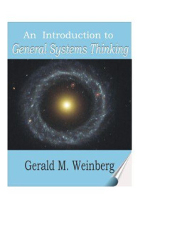 Gerald M. Weinberg - An Introduction to General Systems Thinking