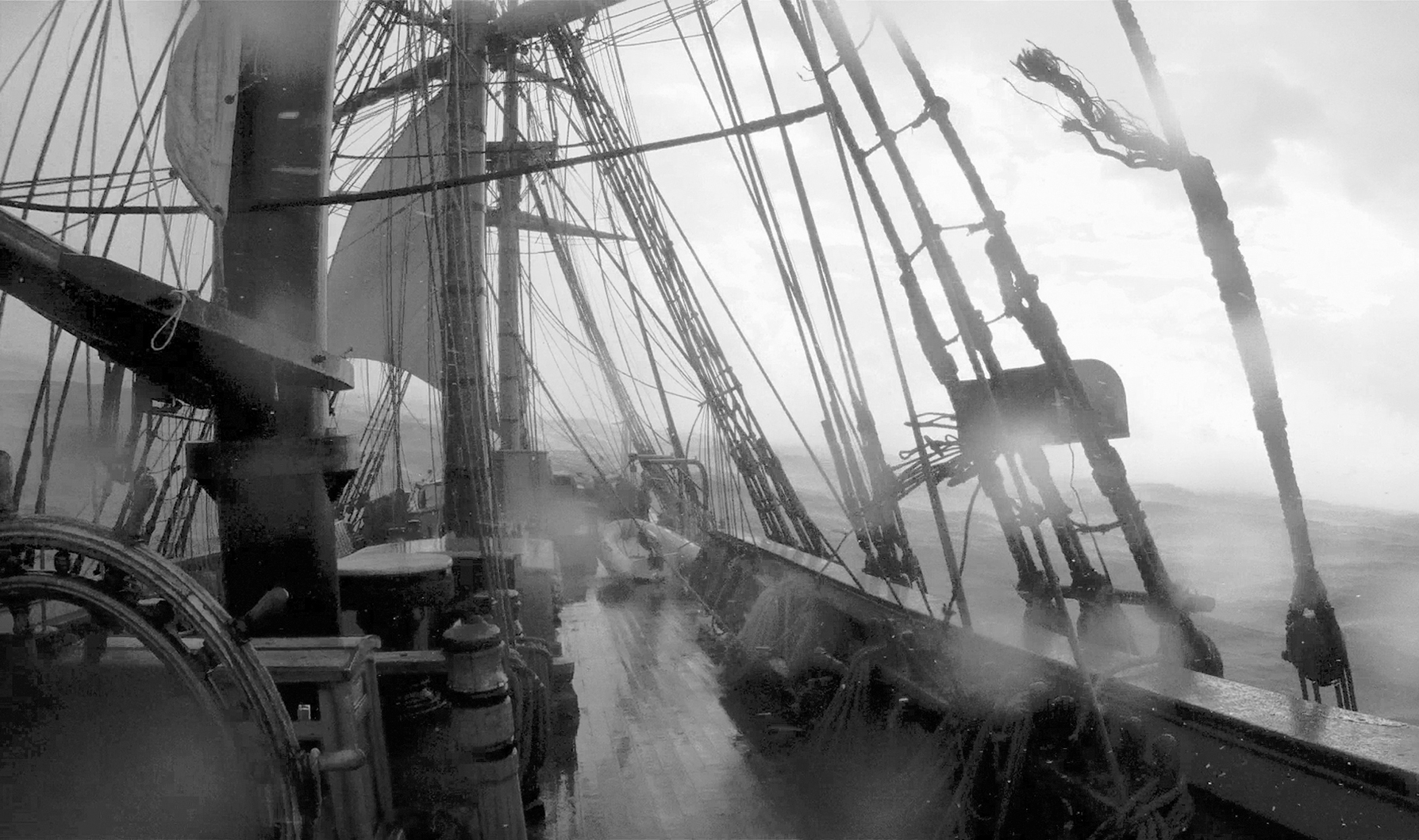 A few hours after Bounty rolled to her side her masts began to rise as water - photo 12