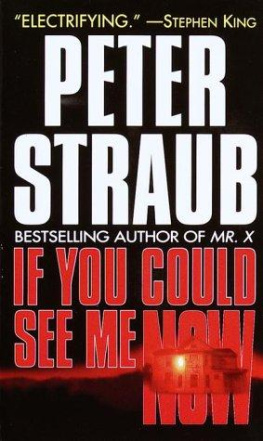 Peter Straub If You Could See Me Now