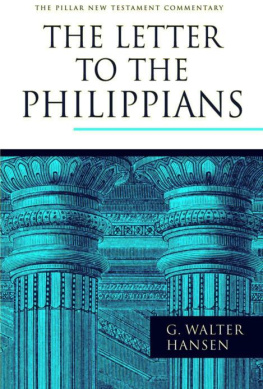 G. Walter Hansen - The Letter to the Philippians