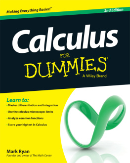 Mark Ryan - Calculus for Dummies