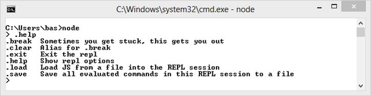 Nodejs REPL help You can execute arbitrary JavaScript in the REPL and see - photo 11