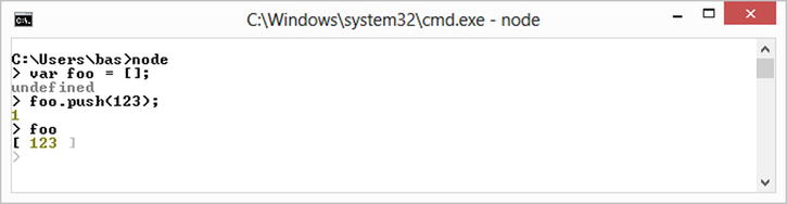 in the Nodejs REPL At each step the REPL prints the outcome of the last - photo 12