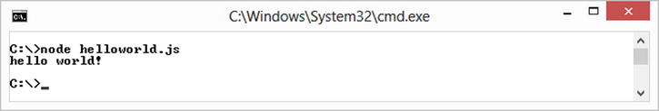 Executing a script file in Nodejs helloworldjs consoleloghello - photo 14