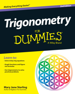 Mary Jane Sterling - Trigonometry for Dummies