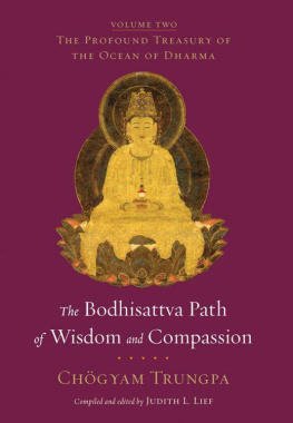 Chögyam Trungpa The bodhisattva path of wisdom and compassion Volume 2