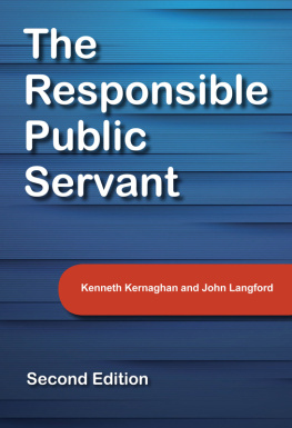 Kernaghan Kenneth - The Responsible Public Servant