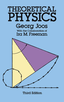 Georg Joos Ira M. Freeman - Theoretical Physics