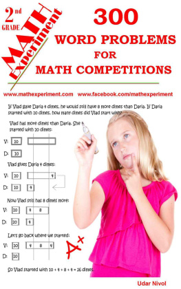 Udar Nivol 300 Word Problems for Second Grade Contests