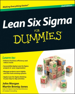 John Morgan Lean Six Sigma For Dummies