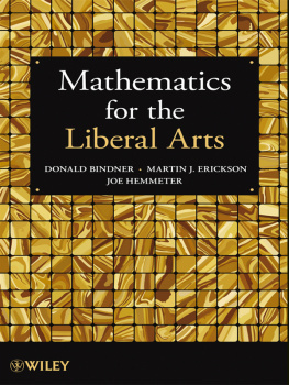 Donald Bindner - Mathematics for the Liberal Arts