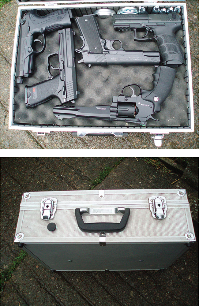 The correct means of carry when transporting pistols a sturdy lockable case - photo 3