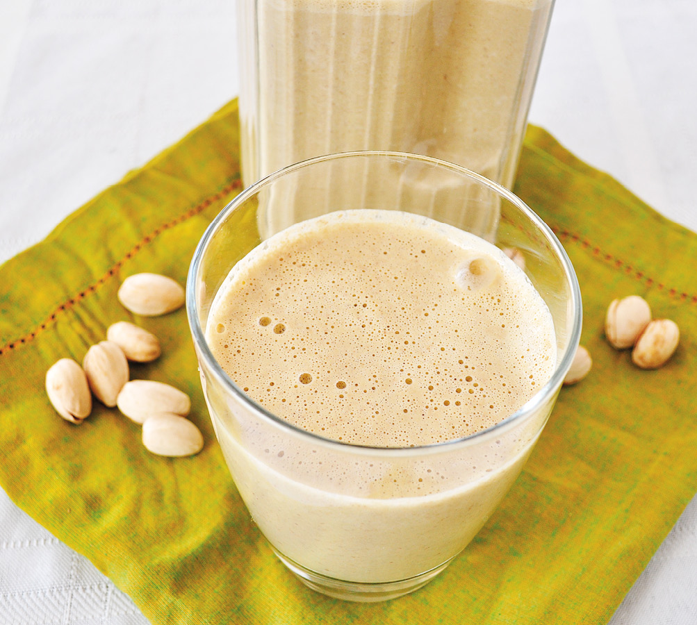 Spiced Pistachio Milk PISTACHIO MILK IS one of the easiest nut milks to make - photo 4