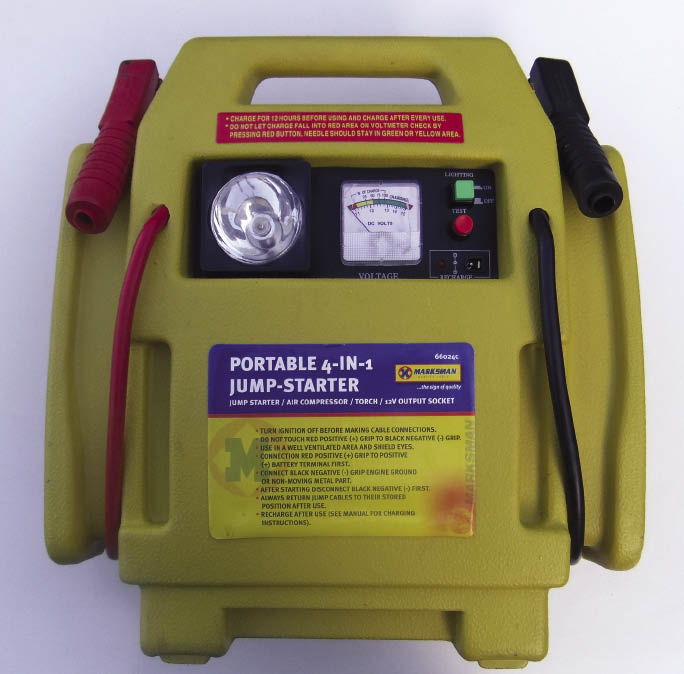 A typical battery booster can help to start a car with low battery level - photo 4