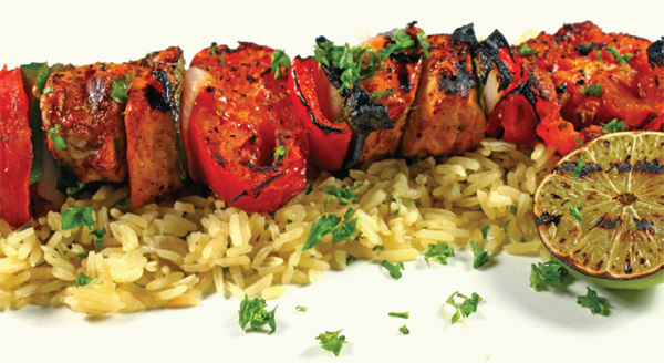 Swordfish Shish Kebab Steak Combination Plate Pollo Agridulce - photo 4