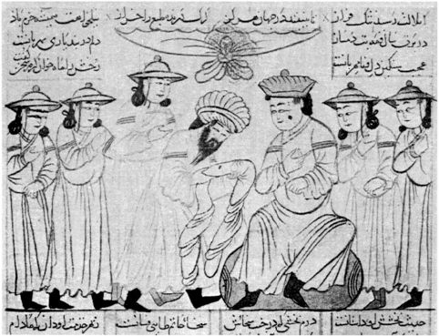 A PERSIAN POET OF THE LATE THIRTEENTH CENTURY PRESENTING A QUASDA OR PANEGYRIC - photo 2