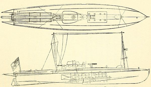 Plan of 55 feet Coastal Boat carrying two 18-inch Torpedoes CHAPTER I The Task - photo 2