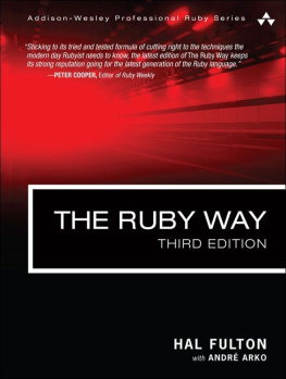 Mark Bates The Ruby Way Solutions and Techniques in Ruby Programming