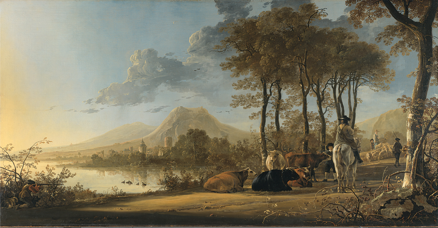 Plate 1 Aelbert Cuyp River Landscape with Horseman and Peasants about 165860 - photo 4