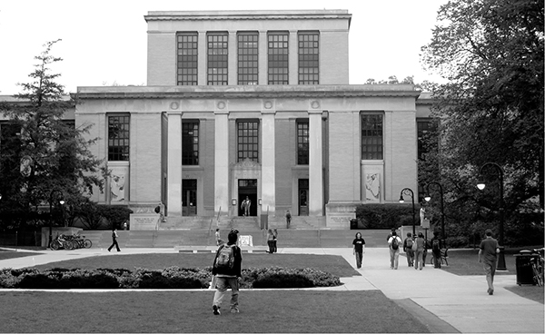 Pattee Library from a distance David DeKok Entrance to the murder site - photo 2