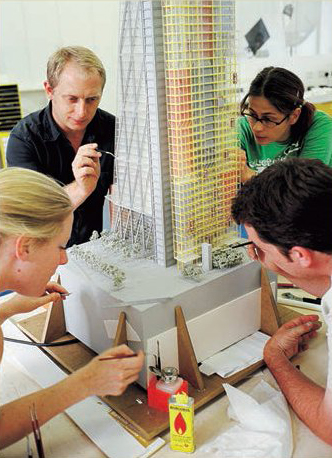 The team at the in-house modelmaking facility at Rogers Stirk Harbour - photo 6