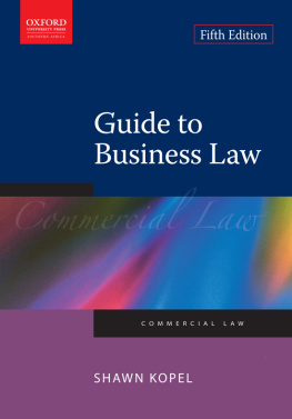 Shawn Kopel A guide to business law