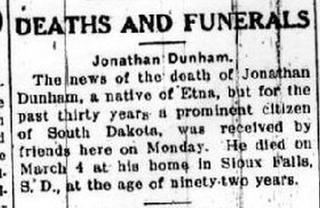 Jonathan Dunham Ithaca NY Journal 11 March 1914 The supposed suicide of - photo 3