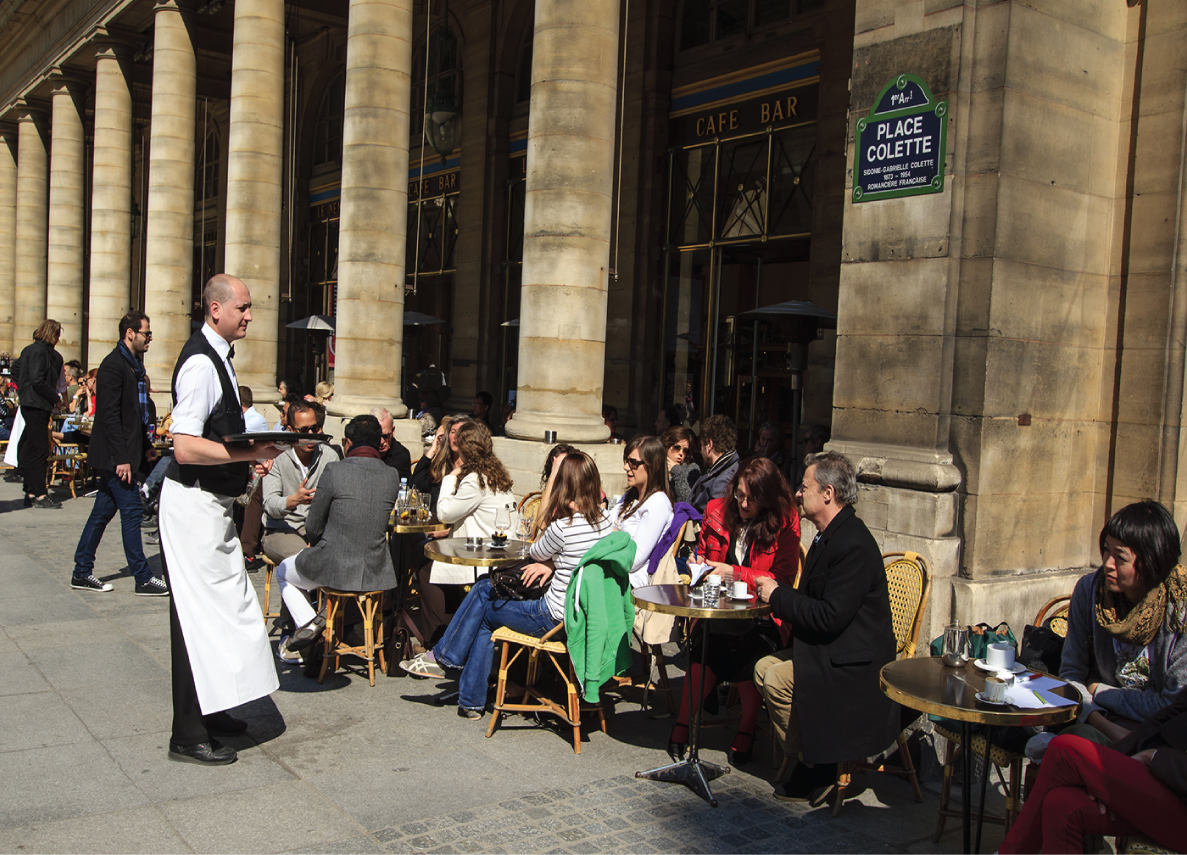 An outdoor cafe at Place Colette Paris Ogling the Pomp of the Popes Medieval - photo 7