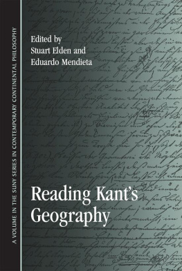 Stuart Elden - Reading Kants Geography