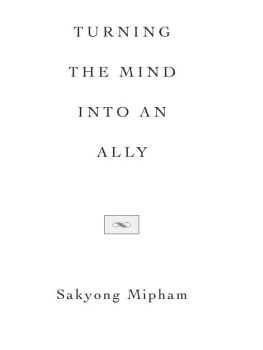 Sakyong Mipham Turning the Mind into an Ally