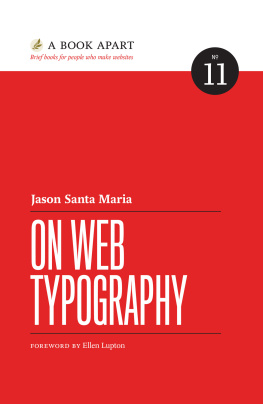 Jason Santa Maria - On Web Typography