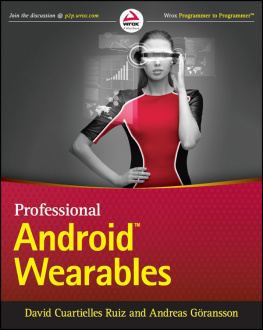 David Cuartielles Ruiz - Professional Android Wearables