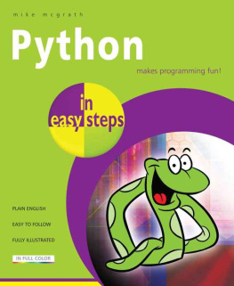 Mike McGrath Python in Easy Steps