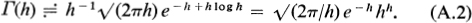 This approximation is known as Stirlings formula If h is complex such that - photo 9