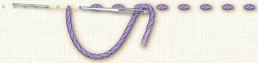 WHIPPED BACKSTITCH Wrap a different colored thread around the backstitch - photo 28