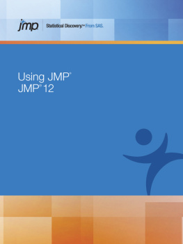 SAS Institute Using JMP 12