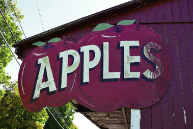 An old sign at a Vermont apple orchard that has been operated by the same - photo 7