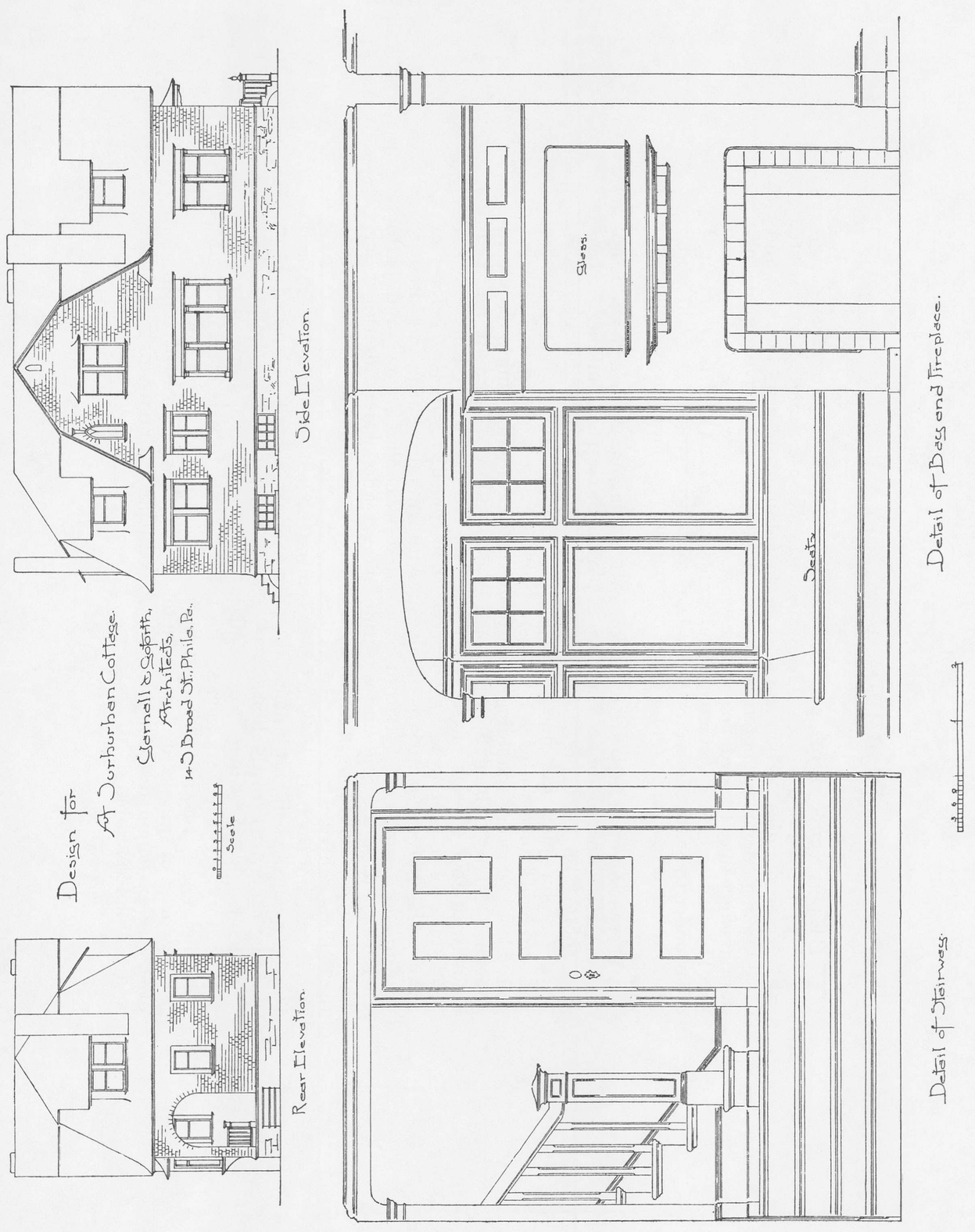 PLATES V AND VI T HE perspective sketch elevations and plans show an - photo 3