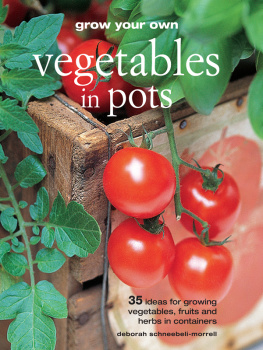 Deborah Schneebeli-Morrell - Grow Your Own Vegetables in Pots