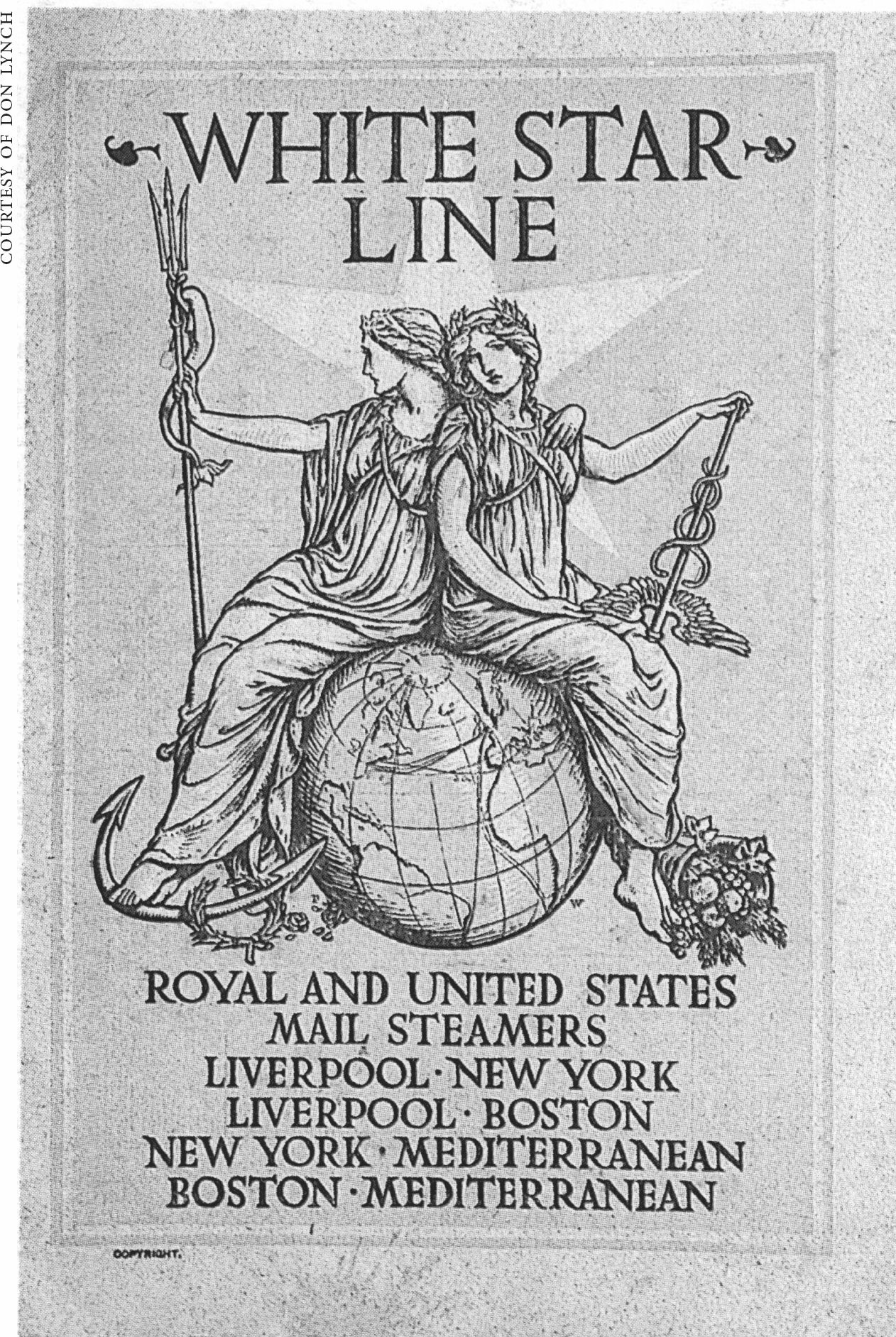 The cover of a 1906 White Star Line passenger list PART I At Sea There was - photo 2