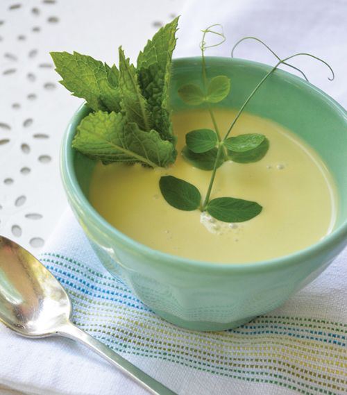 Fresh Pea Soup with Mint and Crme Frache Serves 6 to 8 Peas are one of the - photo 2