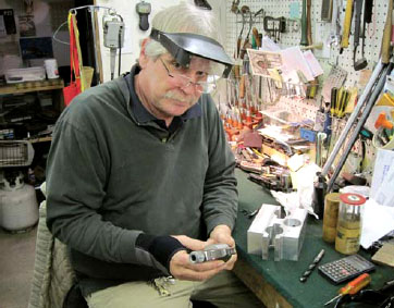 MASTER GUNSMITH Jack Huntington owner of JRH Advanced Gunsmithing hard at - photo 3