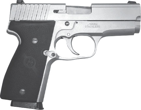 The Kahr Arms K40 is a compact semiauto pistol that can be fired in double - photo 6