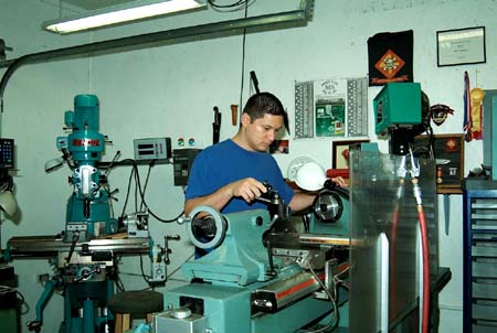 Although Allen Elishewitz uses large industrial-type machines in his shop his - photo 2