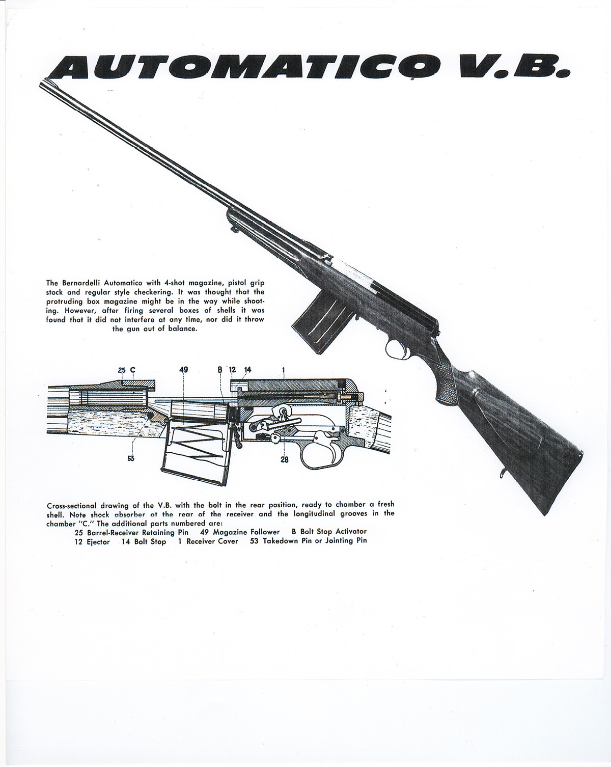 The Bernardelli Automatico VB was an unusual autoloader that utilized a - photo 3