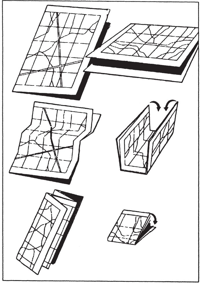 Two methods of folding a map How to slit and fold a map for special - photo 3